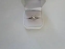 GIA Certified Princess Cut 2.01 ct SI2 H VG/G