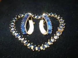 SAPPHIRE & DIAMOND EARRINGS - $3,600 (North Sc