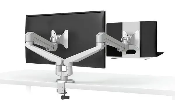 Brand New ESI Edge2 Dual Monitor Arm Edge2-V2-SLV