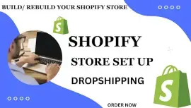 I will design ,redesign shopify store,shopify drop